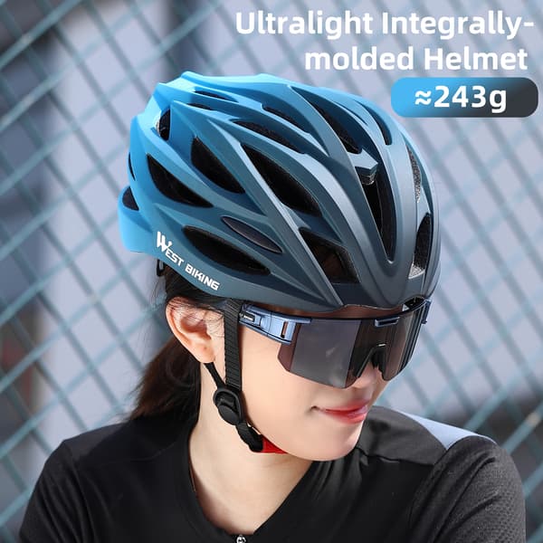 Ultralet cykelhjelm med 28 ventilationshuller og størrelsesjustering, PC+EPS-materiale