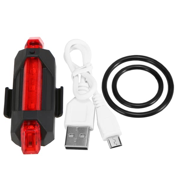 USB Genopladelig Vandtæt Cykelbaglygte med 4 Tilstande og Nem Installation