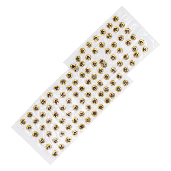 3D Fiskedragsögon 4mm Anti-Fall Rund Simulering Guld 100 Enheter Fisketillbehör