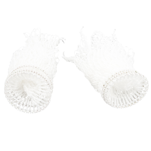 6 hvide nylon billardkugleposer, 7,2 cm diameter, holdbare billardbordnet