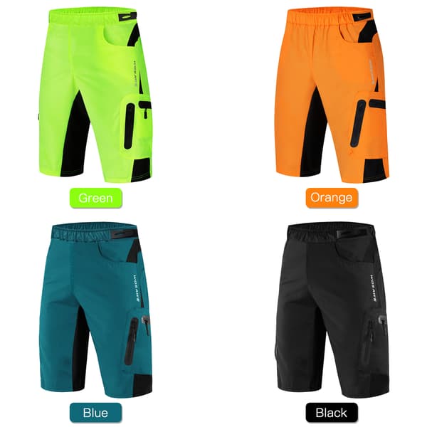 2-i-1 Cykelshorts för män med ventilerande 3D-skum, snabbtorkande, MTB