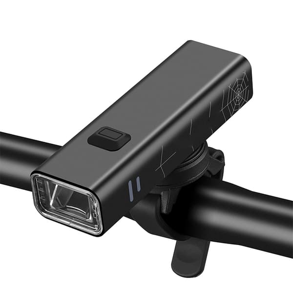 Cykellygte i aluminiumslegering, USB genopladelig, høj lysstyrke, IPX4, flere tilstande