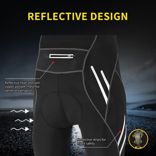 Cykelshorts för män med 3D-vaddering, hög elasticitet, för mountainbike