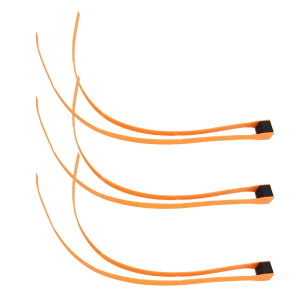 3 st självlåsande nylonrem med ring för utomhussportutrustning CS Orange