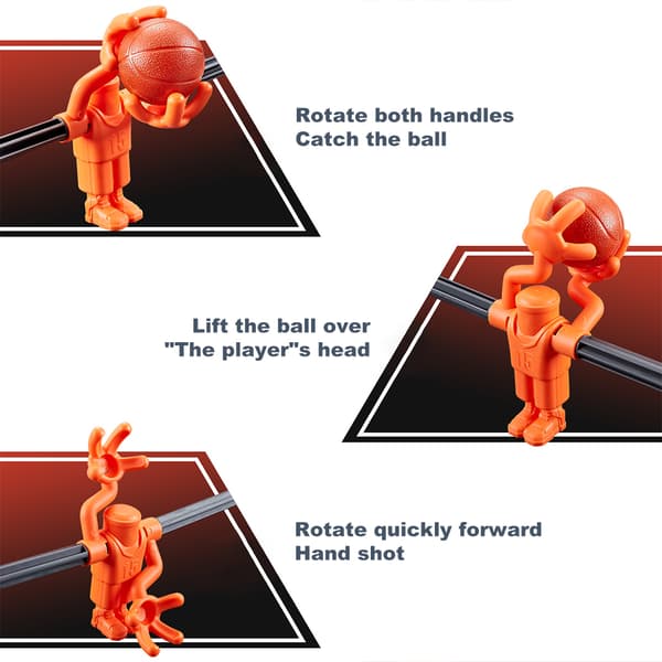 Interaktiv foreldre-barn Foosketball Bordplate Finger Spill med 2 Spillmoduser