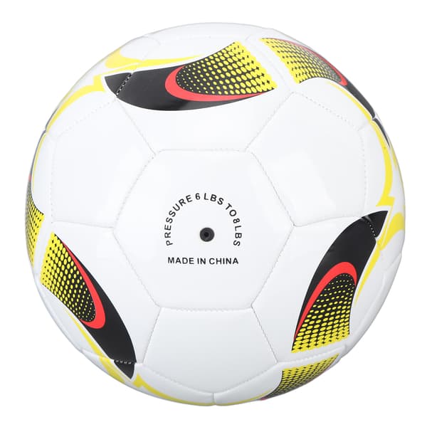 Fodbold Størrelse 5 PVC Elastisk Majsmønster Hvid Gave til Træning og Kampe