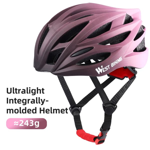 Ultralätt cykelhjälm med 28 ventilationshål, gradientfärg, integrerade säkerhetsfunktioner
