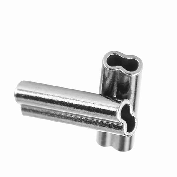 100 stk. Dobbeltløbede kobberfiskeslanger 1,2 mm (#2) til fiskeline