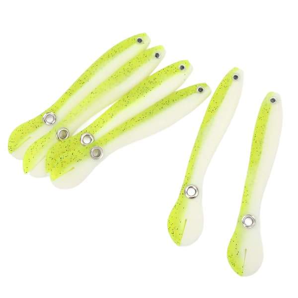 PCS Wobble Tail Loach Mjuka Fiskedrag 10cm 6g Tvåfärgad Silikon