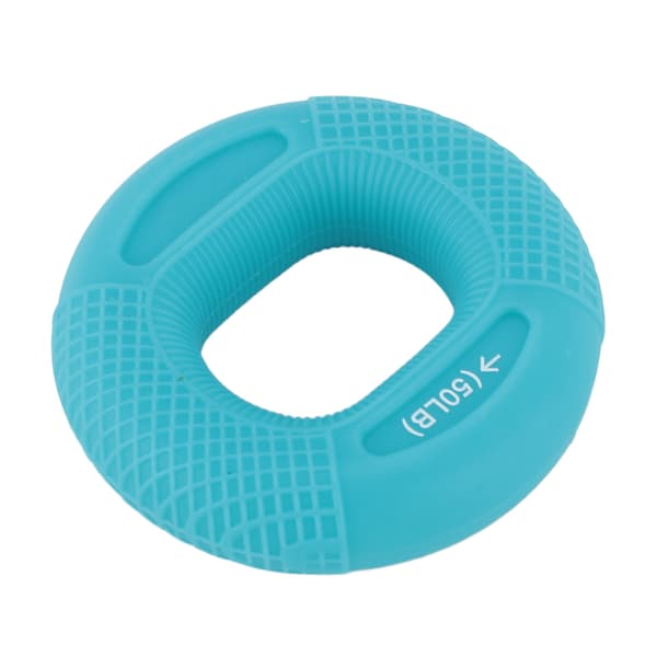 Silikon håndgrep ring, styrketrener for finger- og underarmsøvelser, blå, 40-50LB