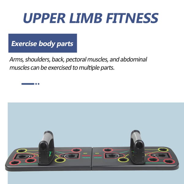 Unisex Push-Up Rack med Pull-Up Rep, Träningsbräda, Gym, Hem, Styrketräningsutrustning