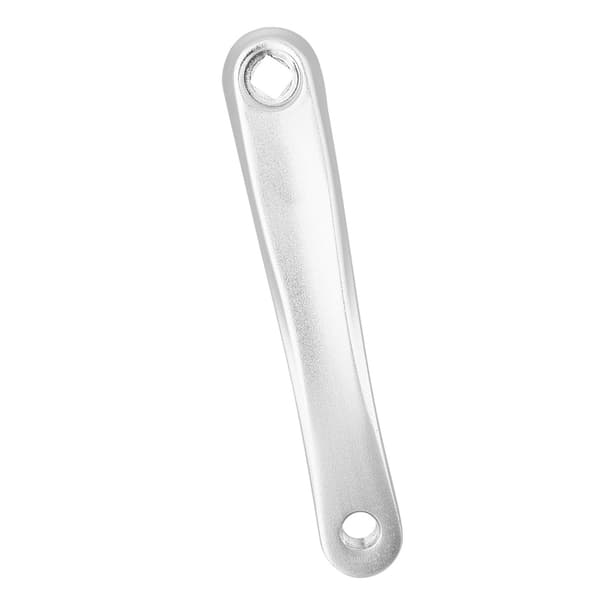 Vänster cykelpedalarm i aluminiumlegering 170 mm med rombiskt hål, silver