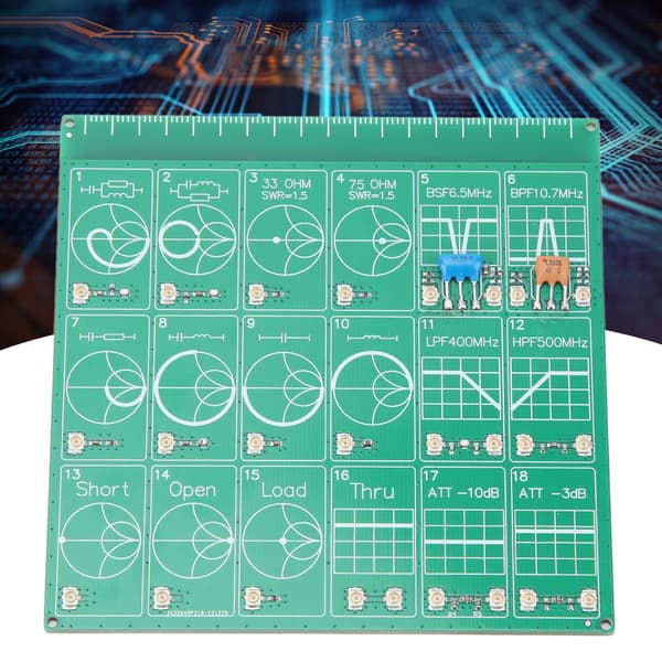 NanoVNA Vector Network Analyzer RF Frequency Test Board Demonstrationssats