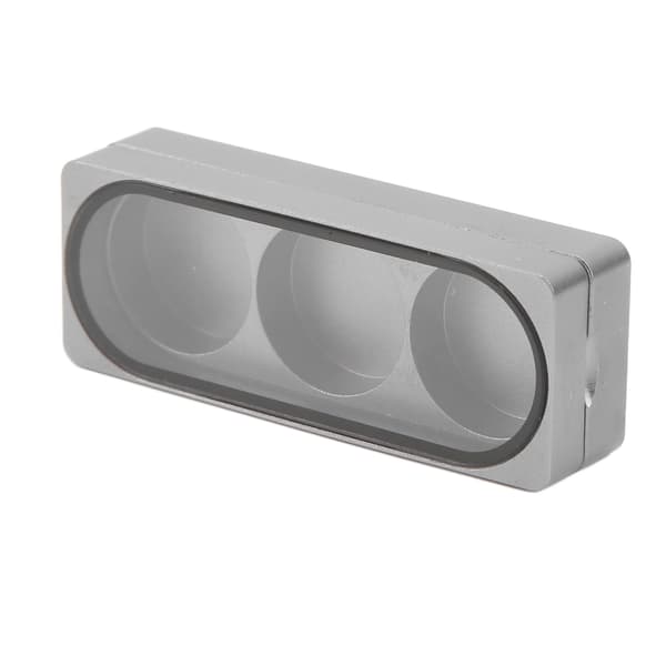 Opbevaringsboks til køspids i aluminiumslegering med magnetisk sug, 3 huller til billard