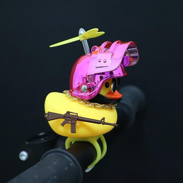 Andestyrpynt til motorcykelhjelm cykel gul blød PVC multifunktionel