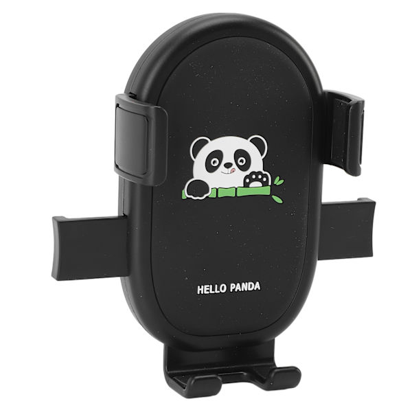 Panda Standard Cykeltelefonholder med Stødabsorbering og Quick Release til Scooter/Motorcykel - Sort