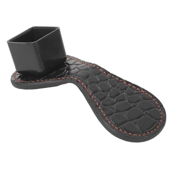 Magnetisk Billard Kridtholder Boks med Bælteclips, Aluminiumslegering, Bærbar, Sort