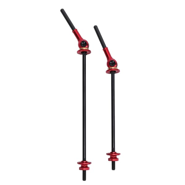 Quick Release Aksel til Cykling med Ergonomisk Håndtag, Kulfiber, til For- og Baghjul, Rød