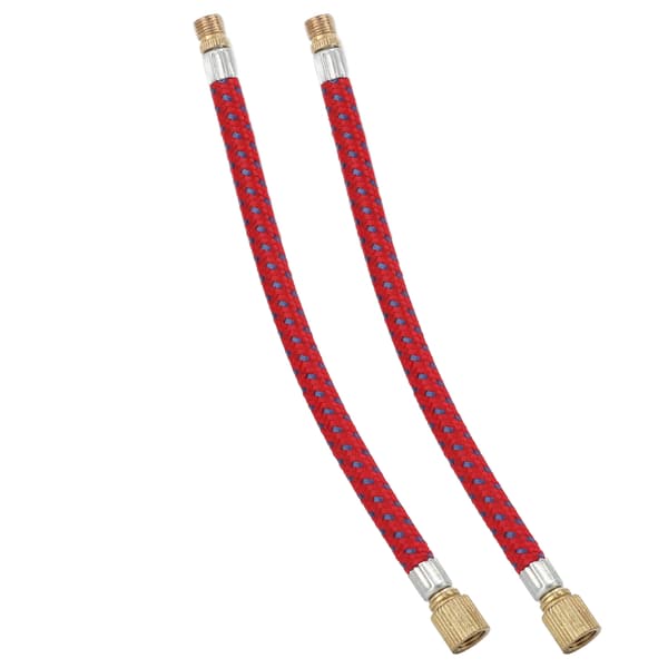 2 stk sykkelslangeforlenger 16,6 cm dobbelventil nylon kobber