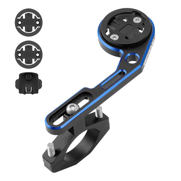 Justerbart cykeldatorfäste med kamera- och strålkastaradapter för Garmin Bryton Cateye