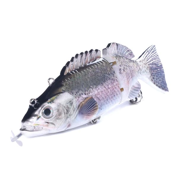 Robotisk elektrisk fiskedrag med USB-laddning, segmenterat simmande bete, 14 cm, 54 g, 3M