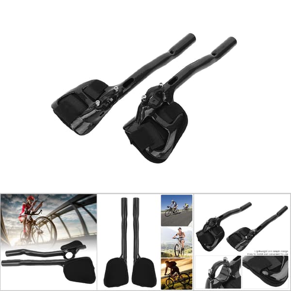 Kulfiber T800 Ergonomisk Racercykel Styrstativ, Sort