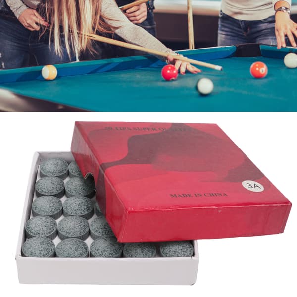 50 st/set Biljardköspetsar 14 mm Grått Läder 3A Elasticitet Utmärkt för Snooker Pool