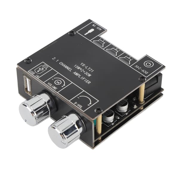 Digital Bluetooth 5.1 Forstærkerkort, 2.1 Kanaler, 15W+15W+30W, med APP-kontrol og Beskyttelse.