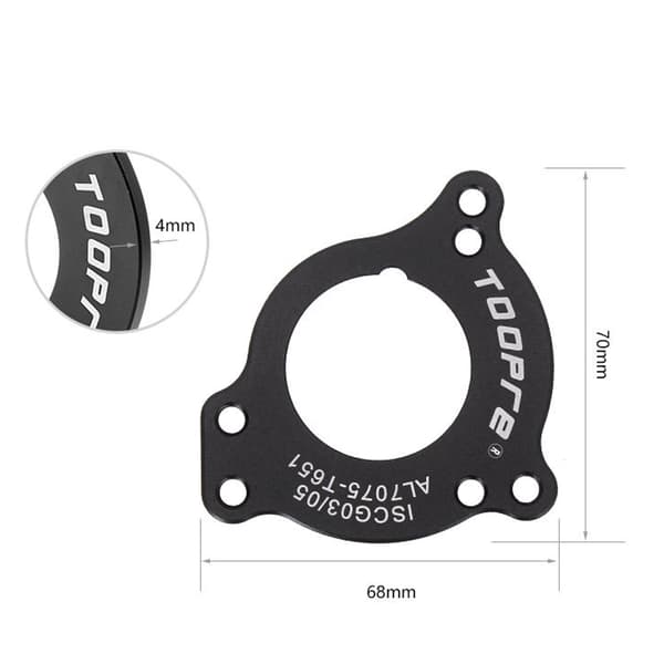 Cykelkædeguideadapter, Bundnavkonverter, Rustfrit Stål, Shimano SRAM Tilbehør