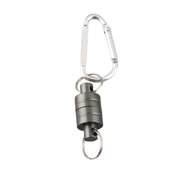 Magnetisk fiskegarnspenne med tilbehørsholder, snorfeste, rustfritt stål, sølv (individuell)