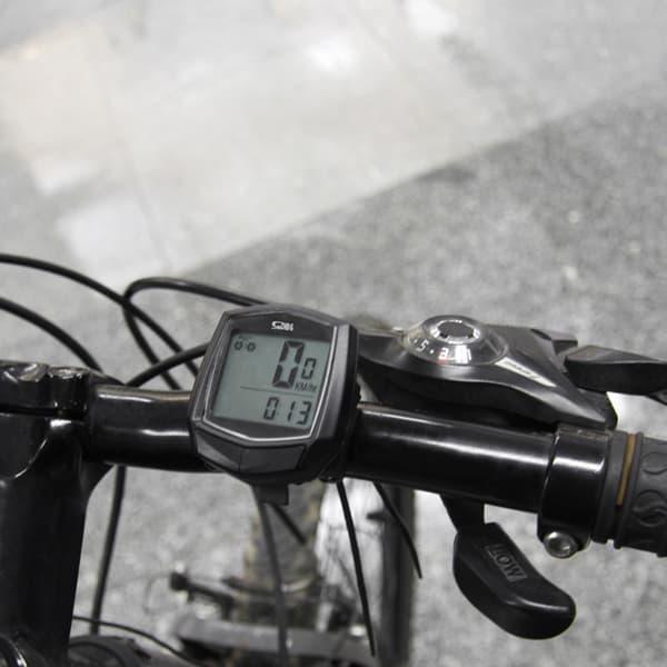 Kablet cykelcomputer med LCD-skærm, regntæt, cykelhastighedsmåler