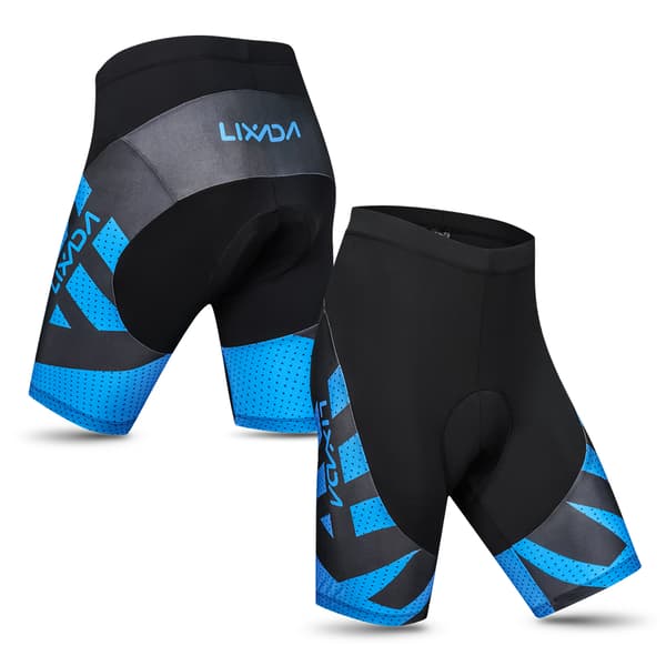 Lixada Cykelshorts för män med ventilerande och halkfri 4D-gelvaddering