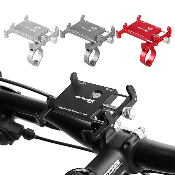 Justerbar Anti-Spild Aluminium Cykeltelefonholder til 3,5-6,2 tommer Styr