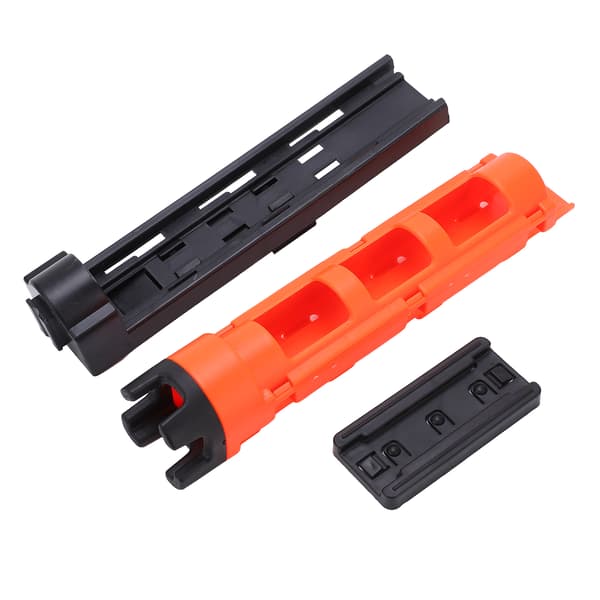 Fiskegrejskasse Stangholder, Plastik, med Justerbar Base, Bærbar, Orange