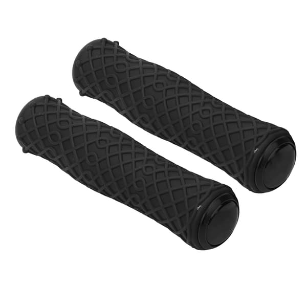 1 par ultralette skridsikre silikone styrgreb til mountainbikes (sort)