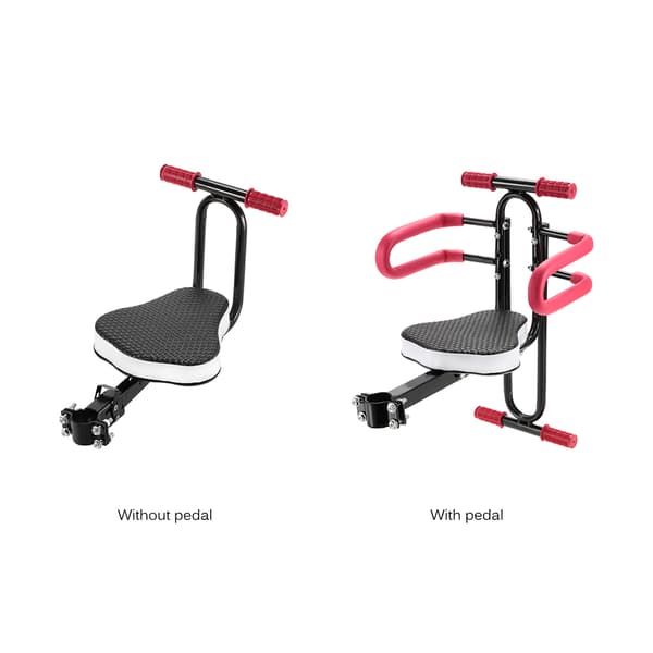 Forsæde til børnecykel med quick release, sikkerhedssæde til elcykler