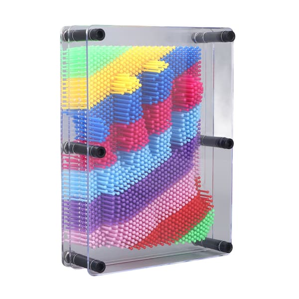 Stor 3D Pin Art Leksak, Klar Sensorisk Ram, för Barn och Vuxna - Present