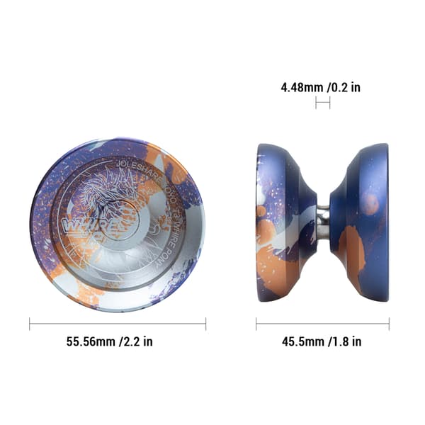 Profesjonell jojo-ball i aluminiumslegering for konkurranse med strenger og tilbehør