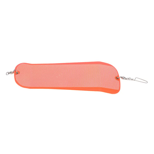 Dobbeltsidet Lysende ABS Fiskeflasher til Havfiskeri, Trolling Tilbehør, 28cm, Orange/Rød