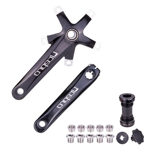 Fällbar cykellager, aluminium, 170 mm BCD, 130 mm elliptiska tänder, korrosionsbeständig