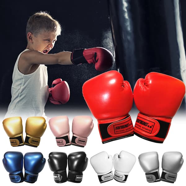 Boksehansker for barn for kickboksing, Muay Thai-trening, alder 3-10 år