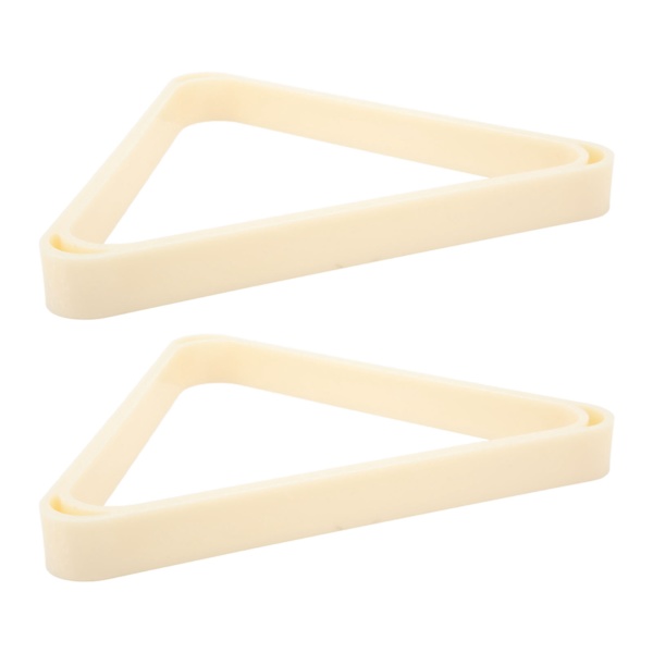 2 st triangulär biljard snooker bollhållare för 5,25 cm bollram, vit ABS