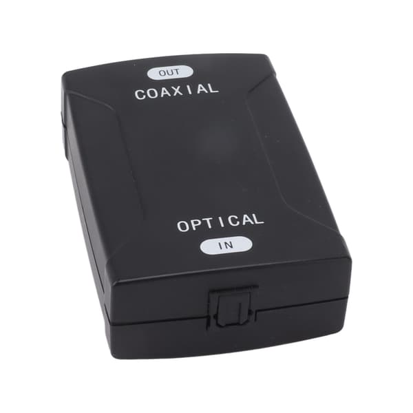 Koaksial til Optisk Digital Lydkonverter SPDIF Tovejs Repeater Adapter Kompakt