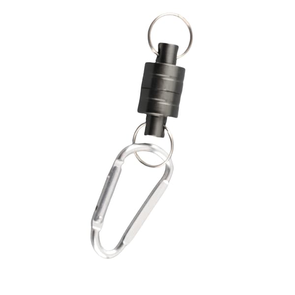 Magnetisk fiskegarnspenne med tilbehørsholder, snorfeste, rustfritt stål, sølv (individuell)
