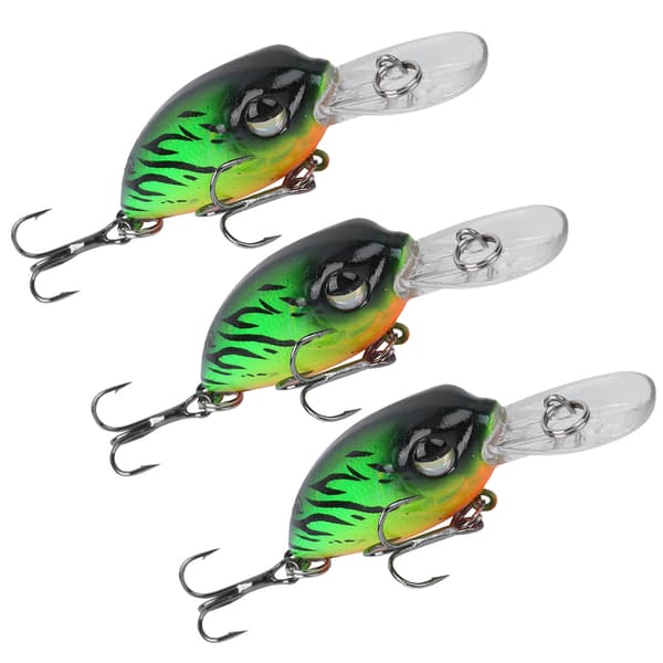 3 st fiskedrag 6CM/5G med 3D-ögon Realistisk simuleringsbete Tackel 1#