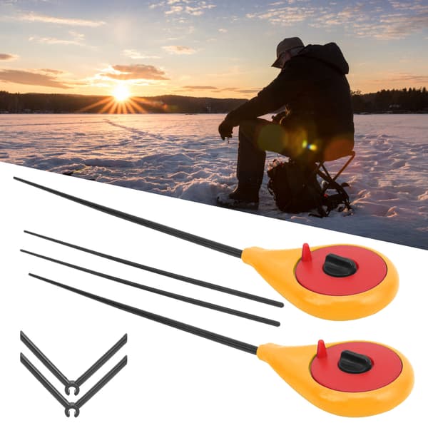 2-delat mini bärbart isfiskespöset, vintertillbehörssats, tål låga temperaturer