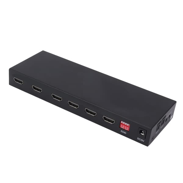 4x2 Aluminium Matrix Output Splitter 4 in 2 ut Switcher Stöder 4K 60Hz för hemmabio EU