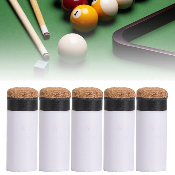 10PCS Snooker Pool Cue Tips 13mm Läder Plast Ersättningstillbehör