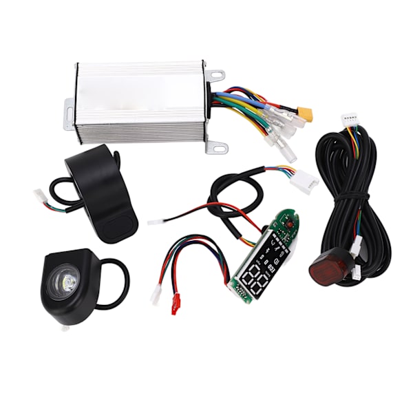Controller og displaysæt til 36V 350W elektrisk scooter, aluminiumslegering, tilbehør