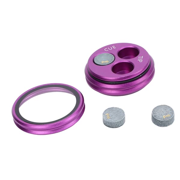 11 mm kølæder snooker køspids med aluminiumskasse, 3 stk. til billard og pool